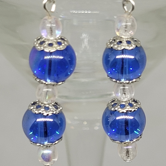 Teal Bracelet and Earring Set - Picture 2 of 10